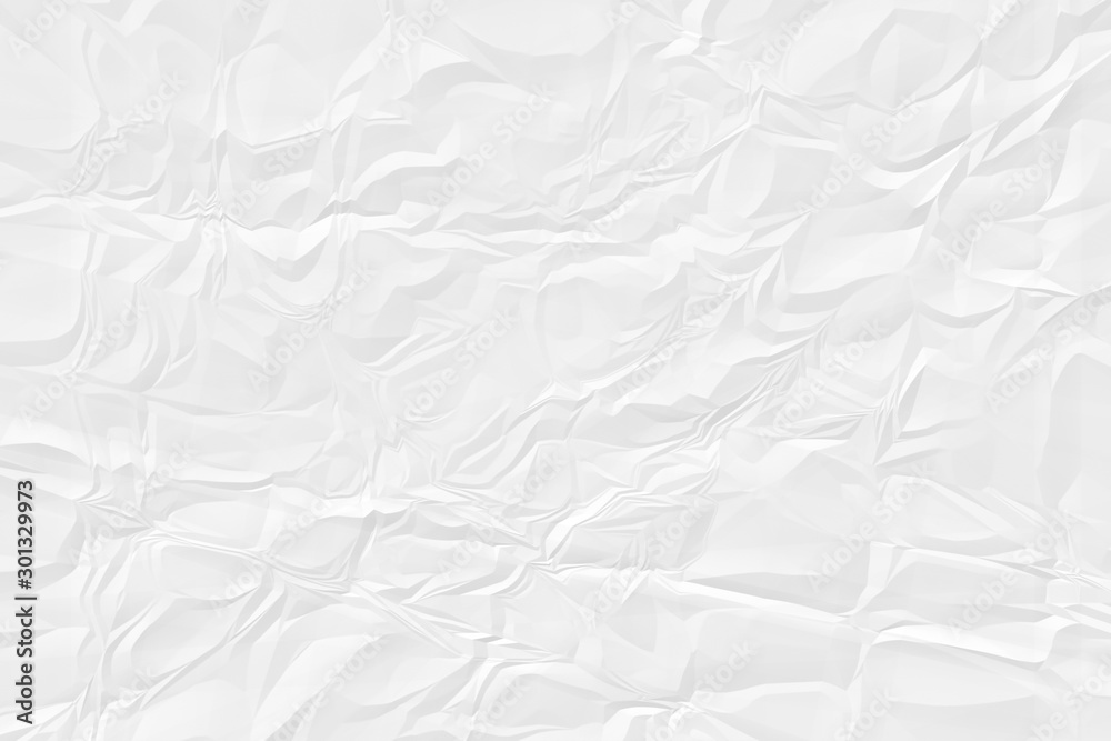 Obraz premium crumpled white paper background close up