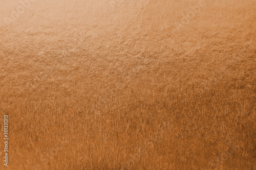 Copper foil shiny wrapping paper texture background for wall paper decoration element.