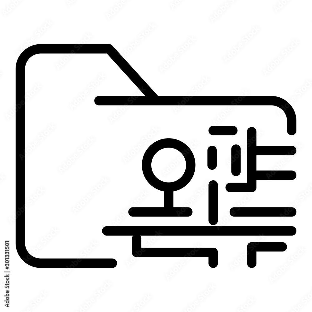 Folder and electronic board icon. Outline folder and electronic board vector icon for web design isolated on white background Folder and electronic board icon. Outline folder and electronic board vector icon for web design isolated on white background
