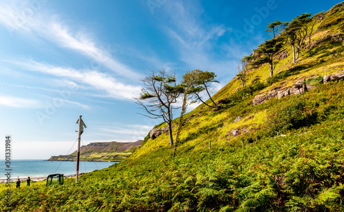 View of the beach and the bay of Calgary, in the Isle of Mull, Scotland, United Kingdom. photo