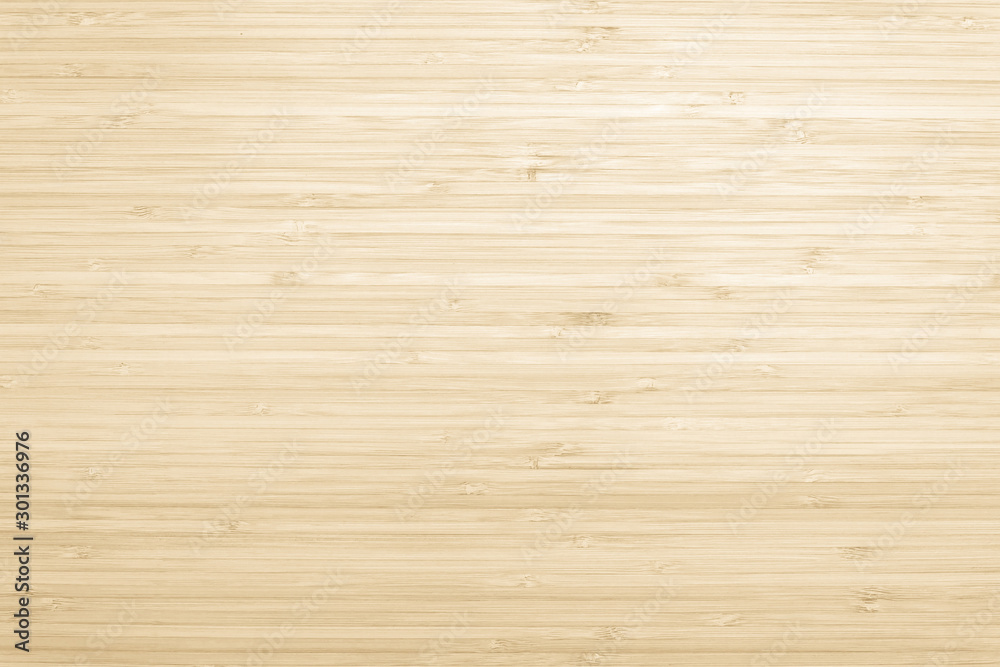 Naklejka premium Bamboo wood texture pattern background in creme beige color.