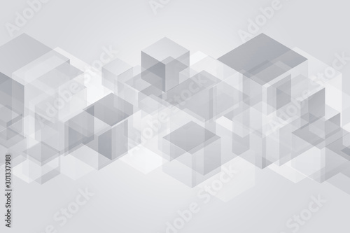 Geometric cubes pattern abstract. Squares construction background.