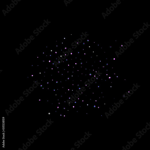 Purple glitter star confetti little spark violet