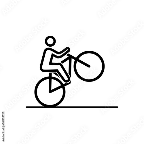 bicycle logo icon vector flat design