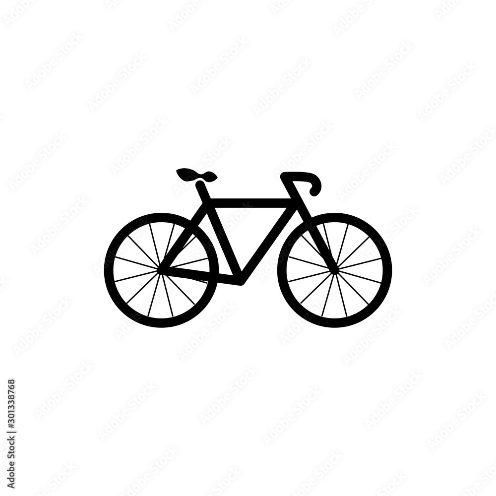 bicycle logo icon vector flat design