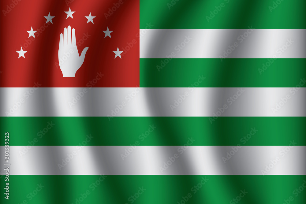 Obraz premium Flag of Abkhazia. Abkhazia Icon vector illustration eps10.