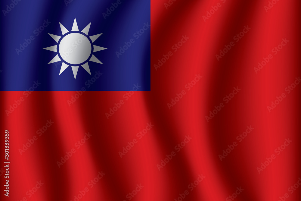 Flag of Taiwan. Taiwan Icon vector illustration eps10.