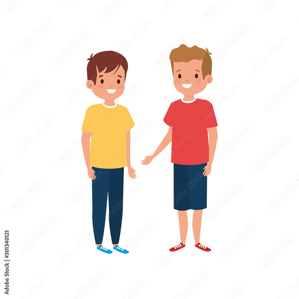 cute little children avatar character vector illustration design cute little children avatar character vector illustration design