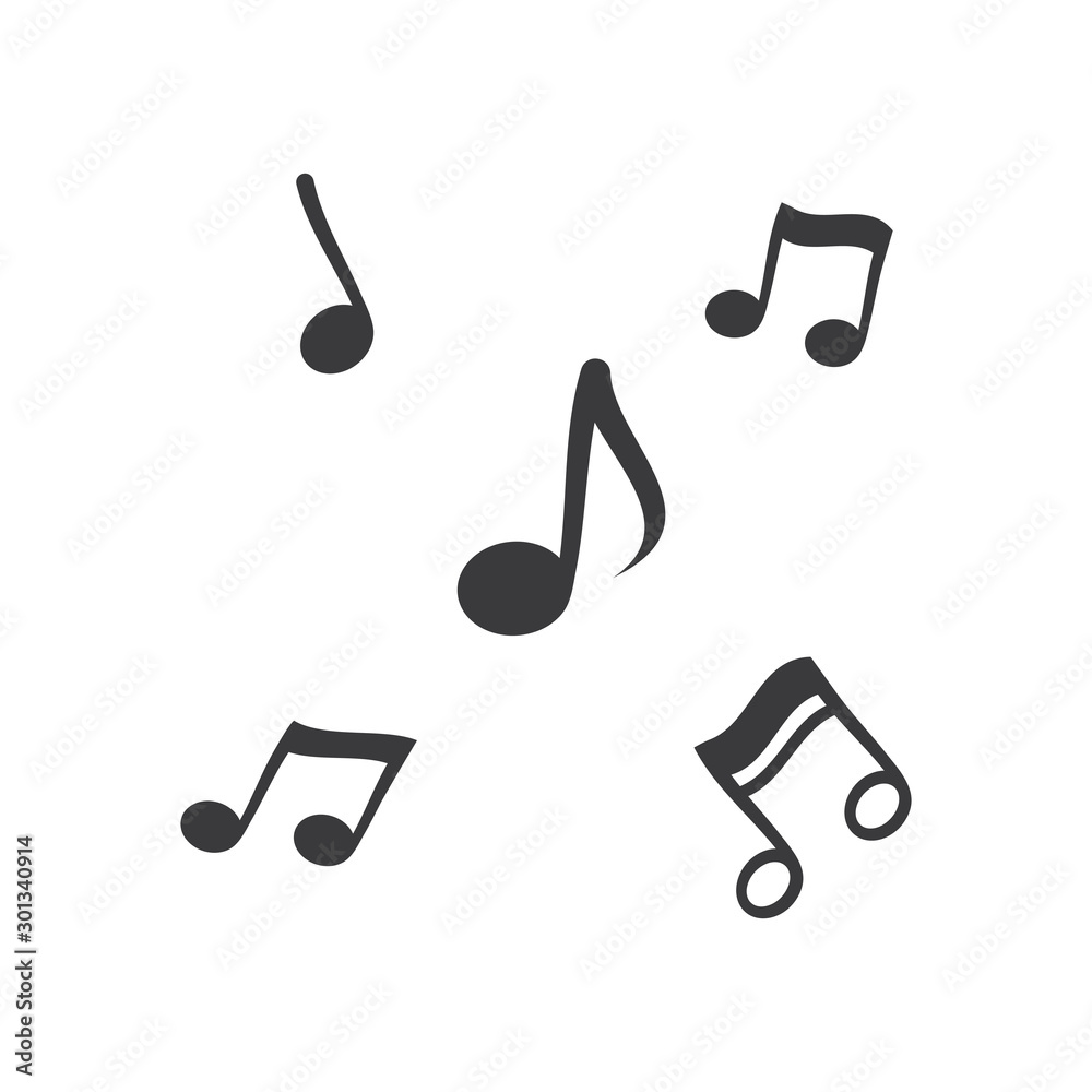 note music vector illustration note music vector illustration