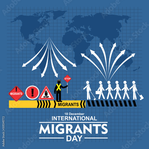 International Migrant Day, poster and banner