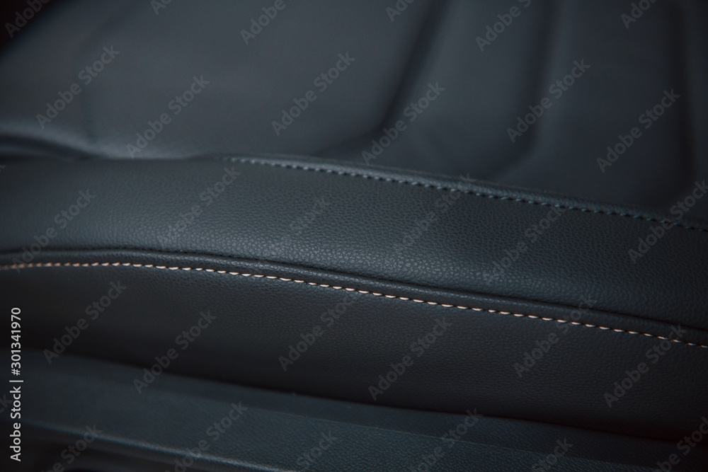 Close up view of interior of brand new modern luxury automobile Close up view of interior of brand new modern luxury automobile