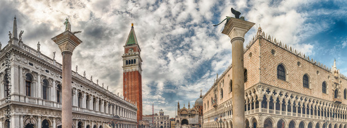 View of the buildings in St. Mark's Square, Venice, Italy