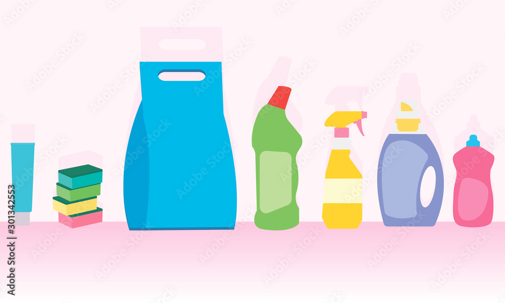 set of bottles isolated on white background set of bottles isolated on white background