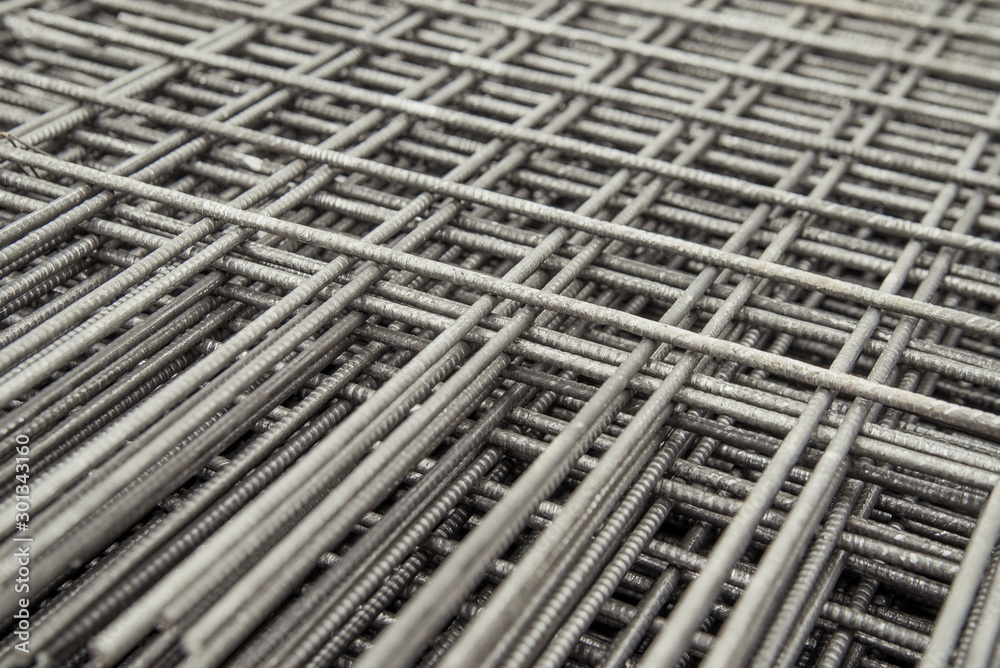 Grid for masonry brick wall. Metal grate for building houses Grid for masonry brick wall. Metal grate for building houses