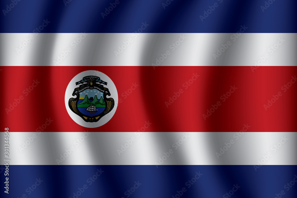 Flag of Costa Rica. Costa Rica Icon vector illustration eps10. Flag of Costa Rica. Costa Rica Icon vector illustration eps10.