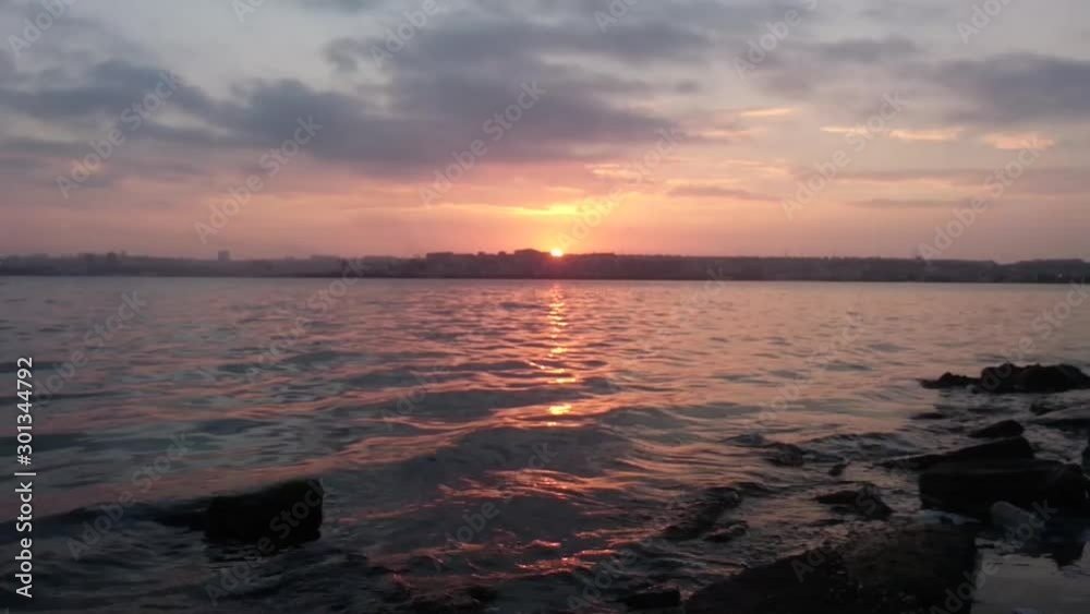 Timelapse of a sunrise over a lake Timelapse of a sunrise over a lake