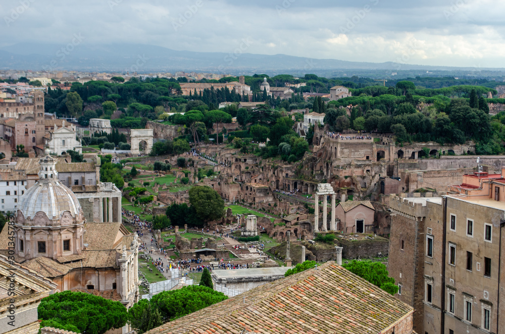 View over site of ancient Rome