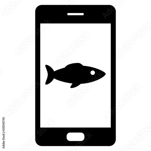 Fisch und Smartphone