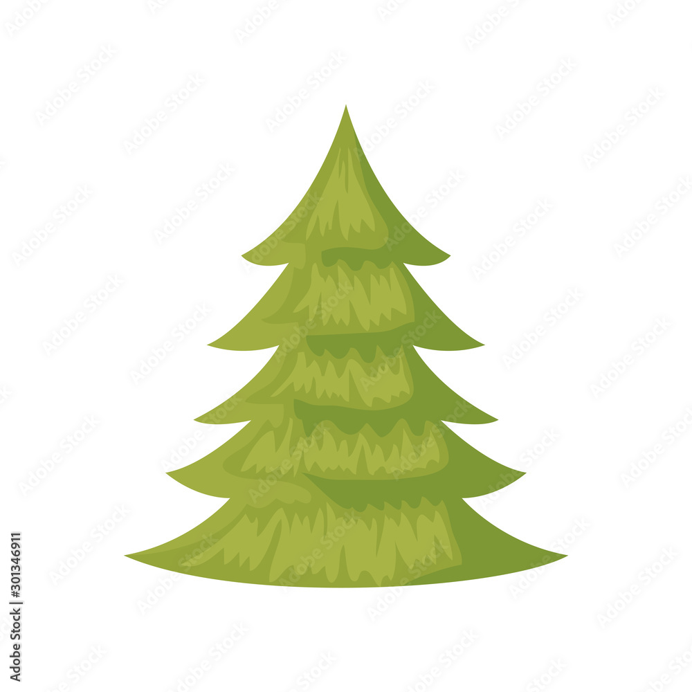 pine tree christmas isolated icon vector illustration design pine tree christmas isolated icon vector illustration design