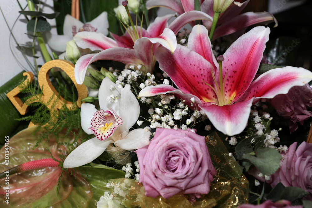 Fototapeta premium fifty numbers, festive occasion