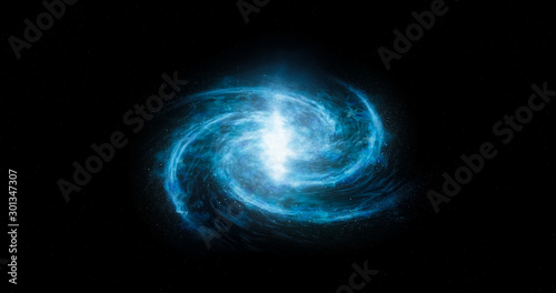 Nebula is a starry space. Model of galaxy structure. The structure of our universe space. © Ok