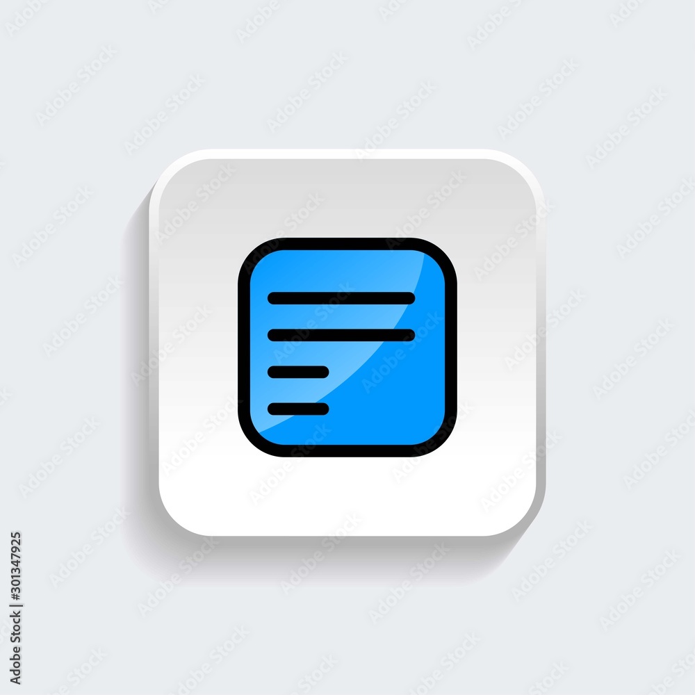 Bill or receipt icon symbol with modern flat style icon for web site design, logo, app, UI isolated on white background. Vector illustration Bill or receipt icon symbol with modern flat style icon for web site design, logo, app, UI isolated on white background. Vector illustration