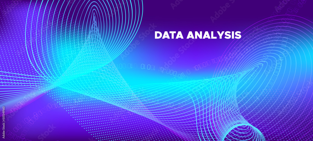 Vector Science Flyer. Matrix Background. Violet Vector Science Flyer. Matrix Background. Violet