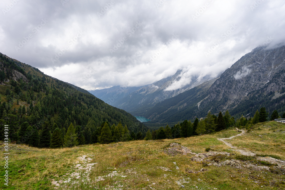 Cloudy Day in the Mountains in South Tyrol, Italy