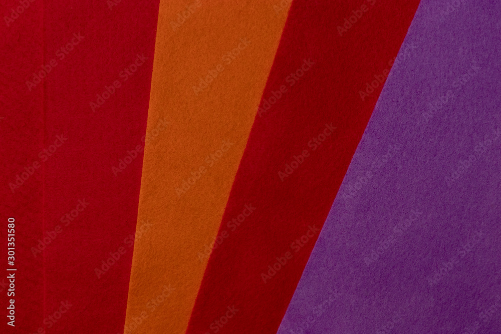 Colorful felt sheets fan-shaped Colorful felt sheets fan-shaped