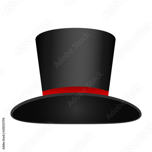 Christmas snowman hat template for photos on a white