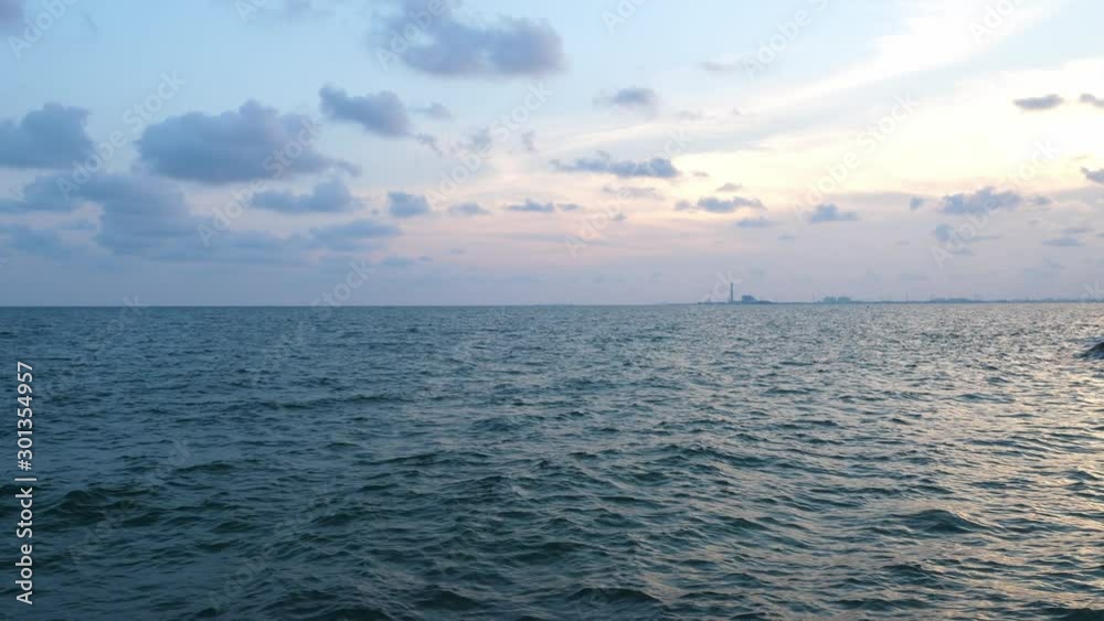 sunset over the sea wave , silent nature concept. sunset over the sea wave , silent nature concept.