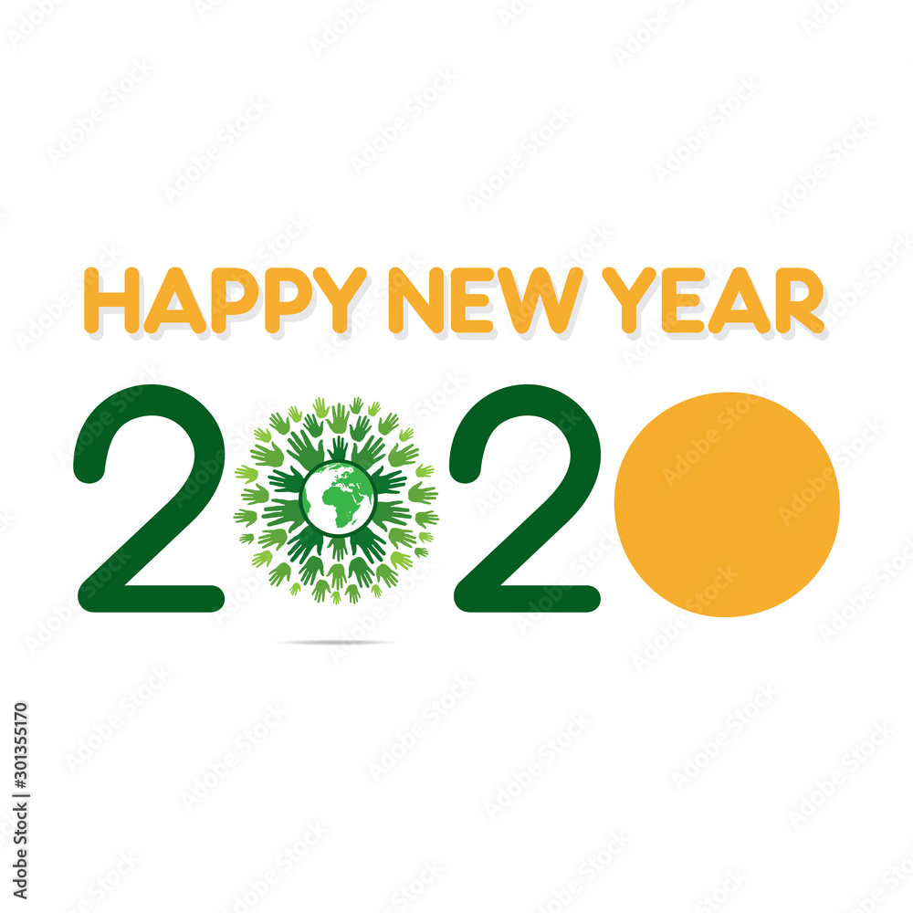 creative new year 2020 greeting card design creative new year 2020 greeting card design