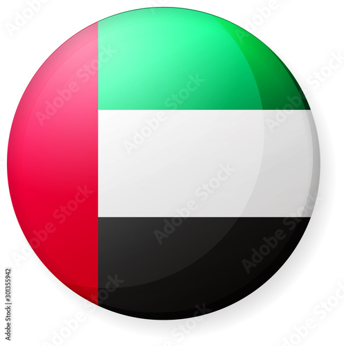 Free Download Circular country flag icon illustration ( button badge ) / UAE - GFXLoad