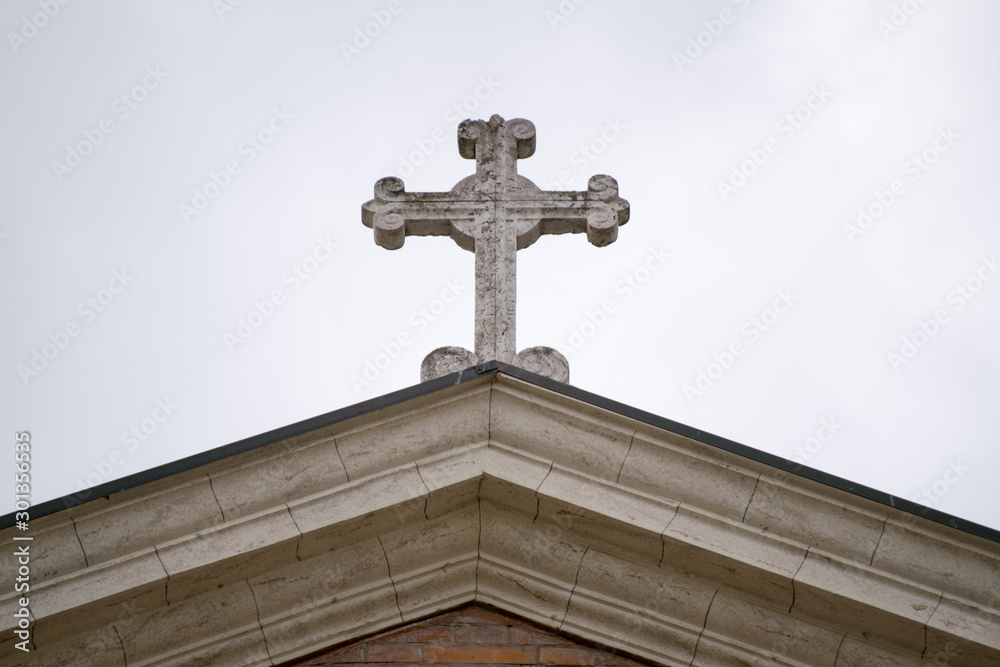 cross on church cross on church