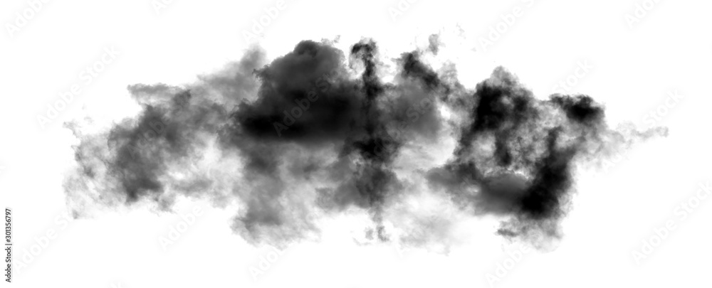 white cloud Isolated on white background,Smoke Textured,brush effect