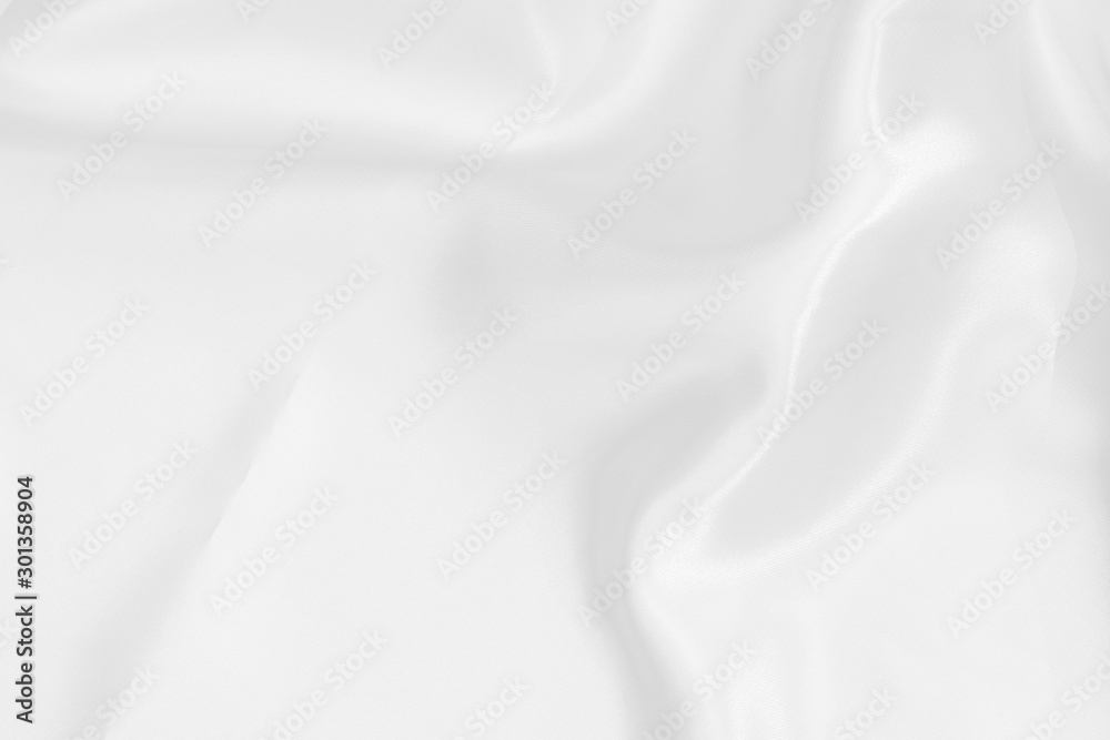 white satin fabric texture soft blur background