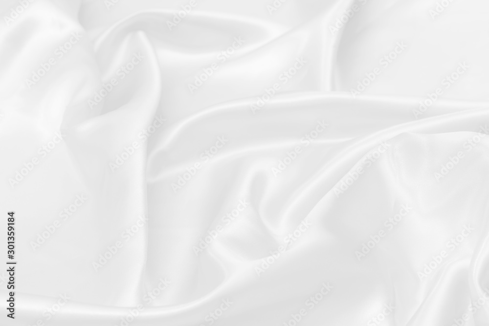 Obraz premium white satin fabric texture soft blur background