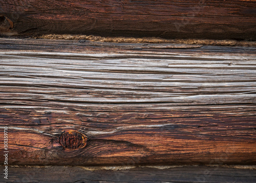 Old Wooden background horizontal board for your design