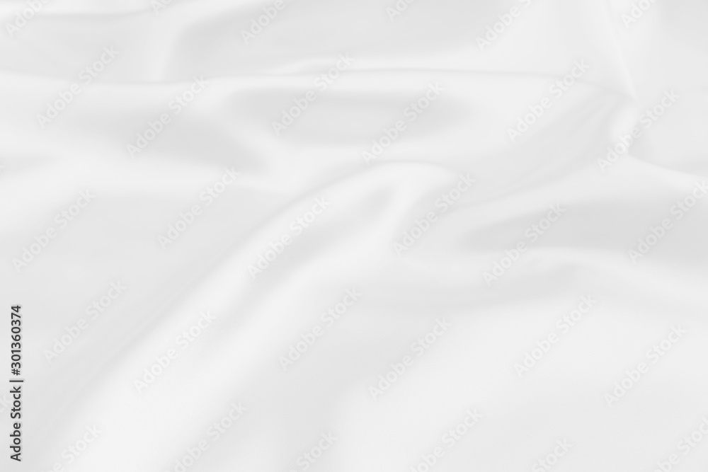 white satin fabric texture soft blur background