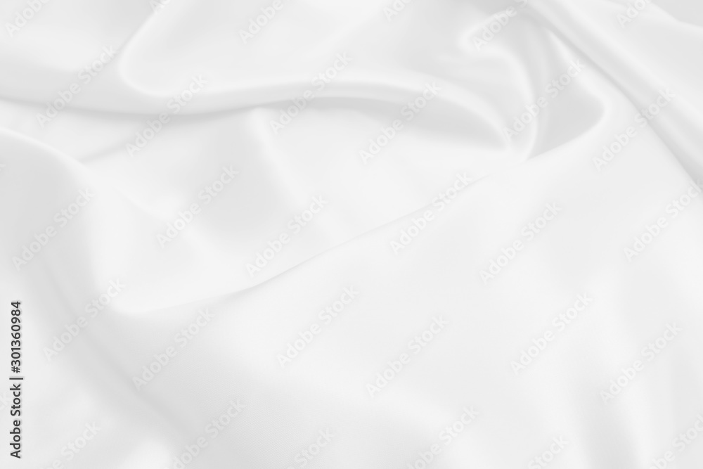 white satin fabric texture soft blur background