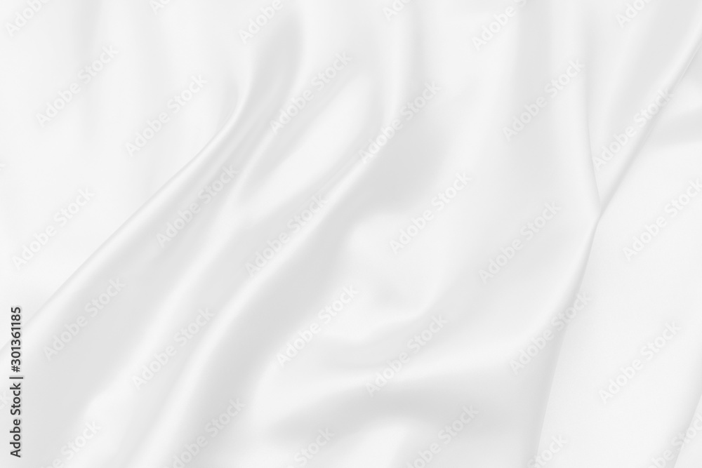 Obraz premium white satin fabric texture soft blur background