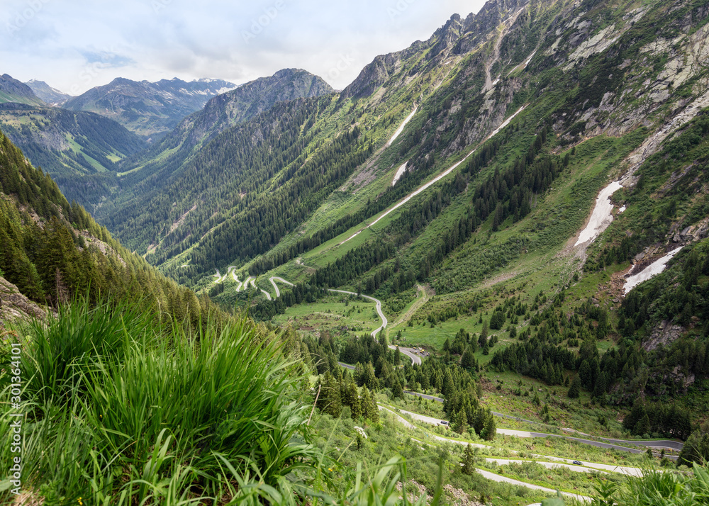 Naklejka premium Silvretta Hochalpenstraße