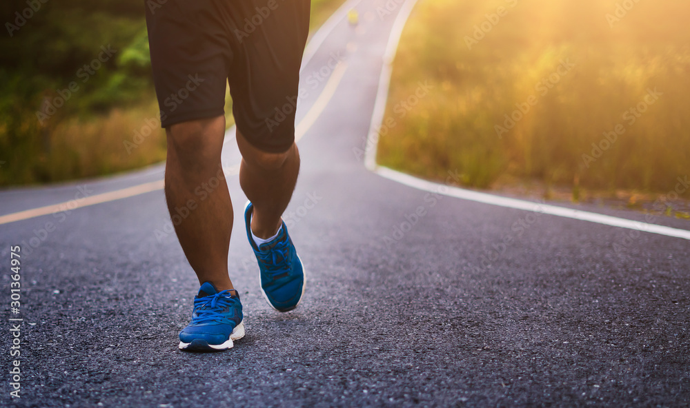 Health concepts and aspirations for men running for health Health concepts and aspirations for men running for health