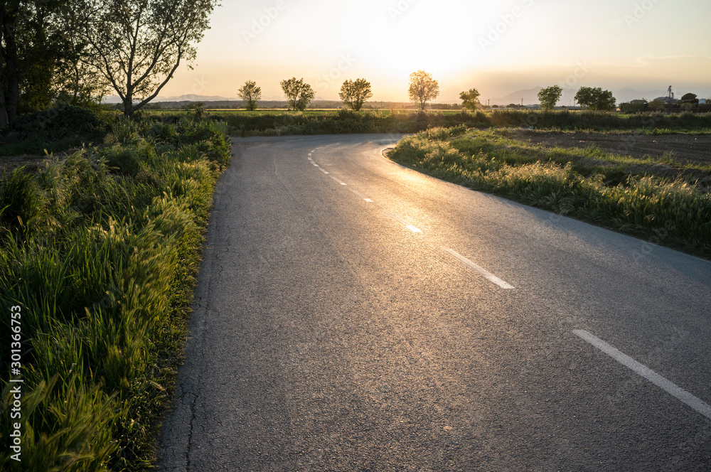 road in the countryside