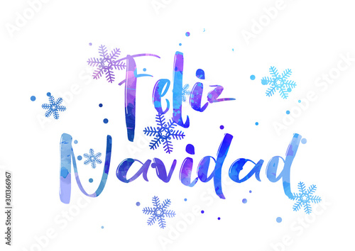 Feliz Navidad lettering
