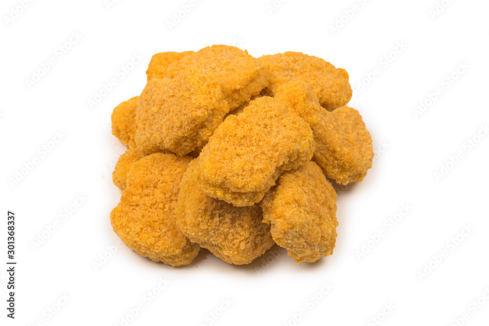 Nuggets isolated on a white background. Nuggets isolated on a white background.