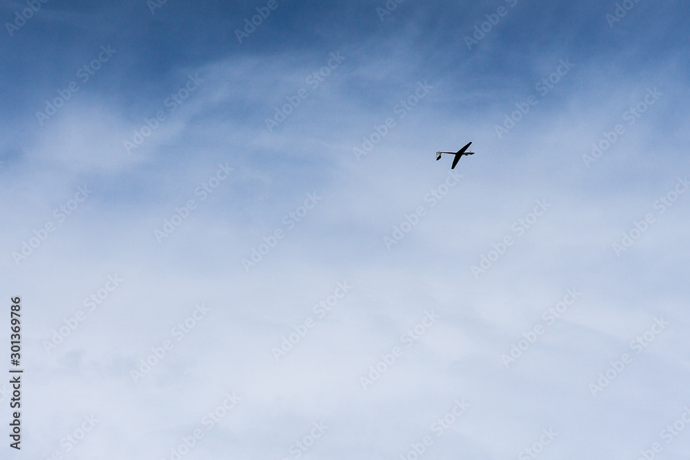 plane on the sky plane on the sky