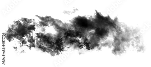 white cloud Isolated on white background Smoke Textured brush effect