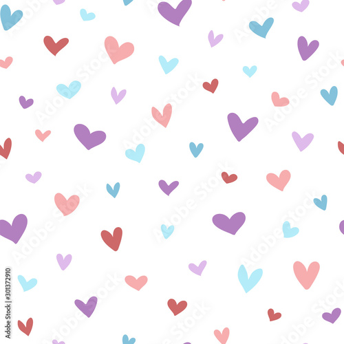 Colorful heart pattern
