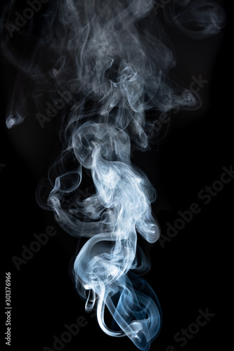 Smoke colorful &black for background
